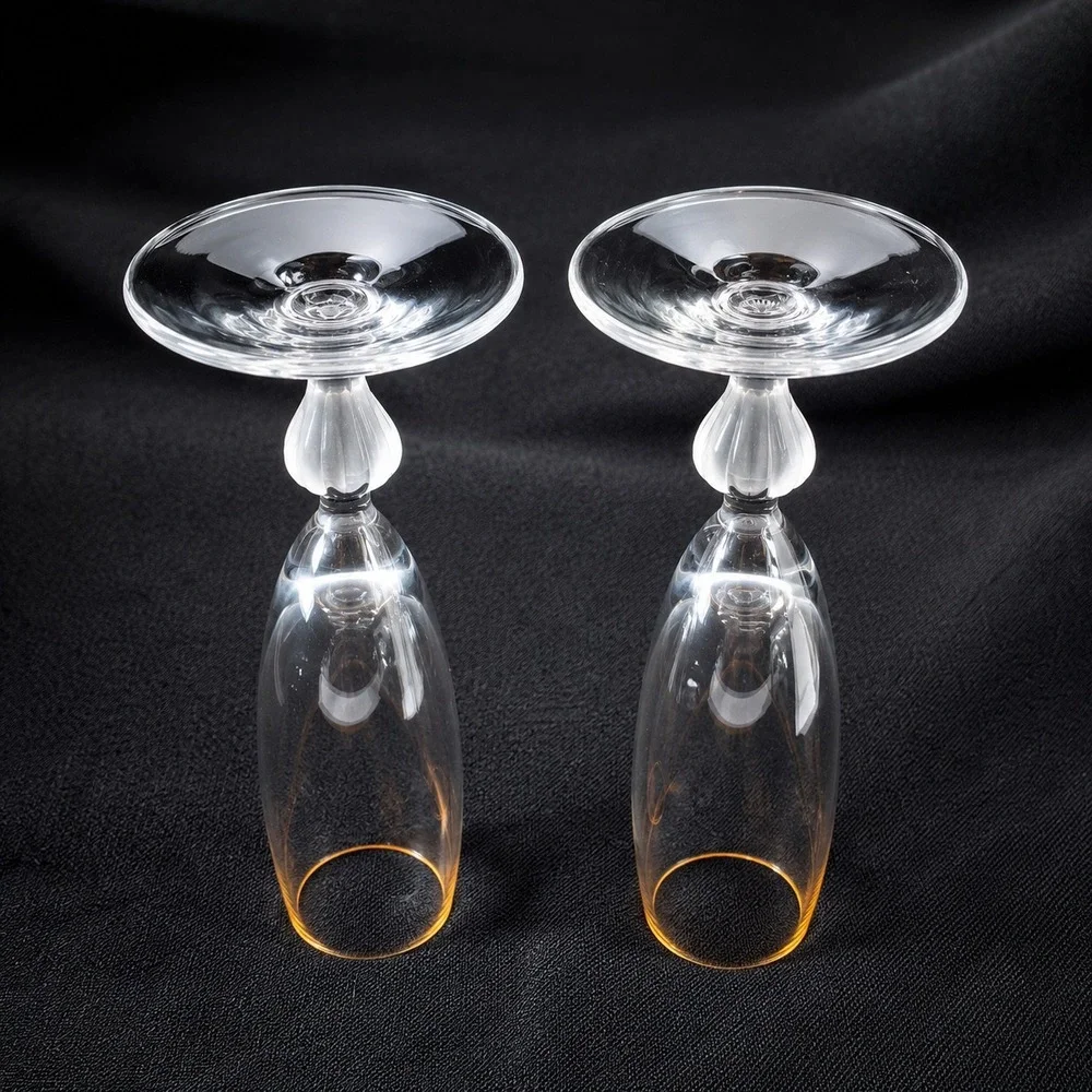 2 Marquis Waterford Sweet Memories Gold Trim Heart Stem Toasting Flutes Set of 2 - Picture 6 of 9